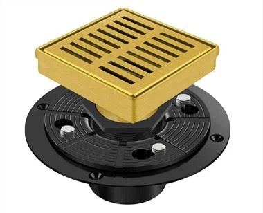 Vierkante doucheafvoer met flens