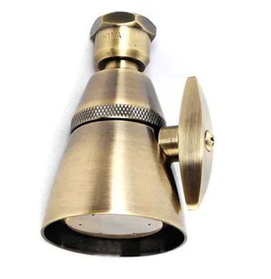 Ronde oliegewreven bronzen douchekop