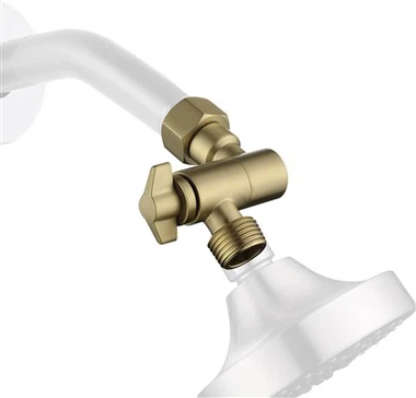 Geborsteld gouden douchebakverlenging